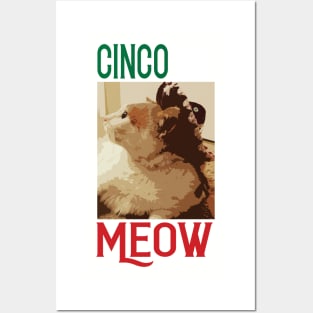 Cinco De Meow Posters and Art